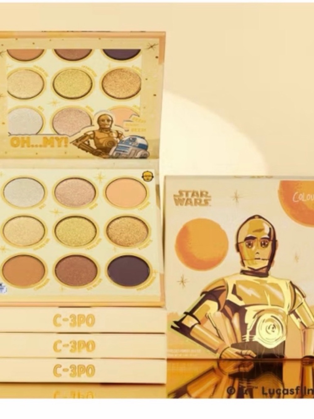 ColourPop C-3PO Eyeshadow Palette — Golds, Creams, Browns, Plum